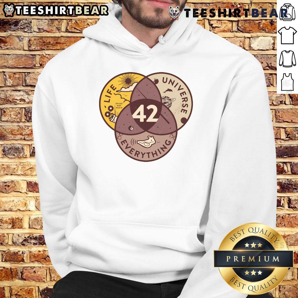 Top 42 Answers to Life Universe Everything Hoodie featuring a stylish design and vibrant print for fans of the iconic series.