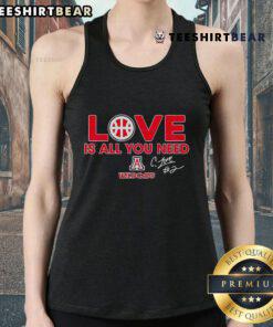 Alt Text: Arizona Wildcats tank top featuring 'All You Need Is Love, Love Is All You Need' design for fans.