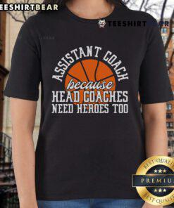 Top Assistant Coach Ladies Tee - Celebrate the unsung heroes supporting head coaches in sports with this stylish shirt.