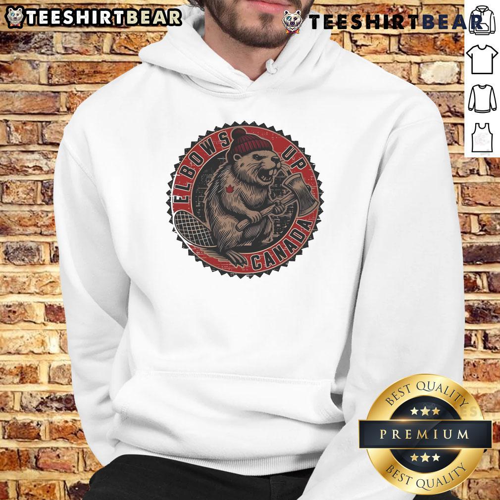 Top Canadian Made Elbows Up Hoodie in stylish design, showcasing premium fabric and craftsmanship for ultimate comfort.