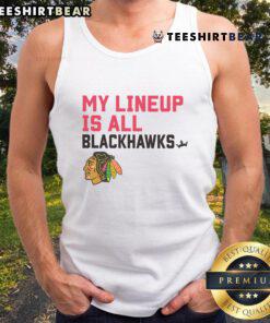 Stylish Top Chicago Blackhawks My Lineup Tank Top featuring team colors and logo, perfect for fans and summer wear.