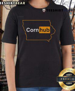 Top Cornhub Iowa Ladies Tee featuring a stylish design, perfect for casual wear and showcasing Iowa pride.