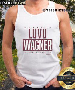 Top Frankie Luvu and Bobby Wagner Department of Defense tank top showcasing athletic style and team spirit.