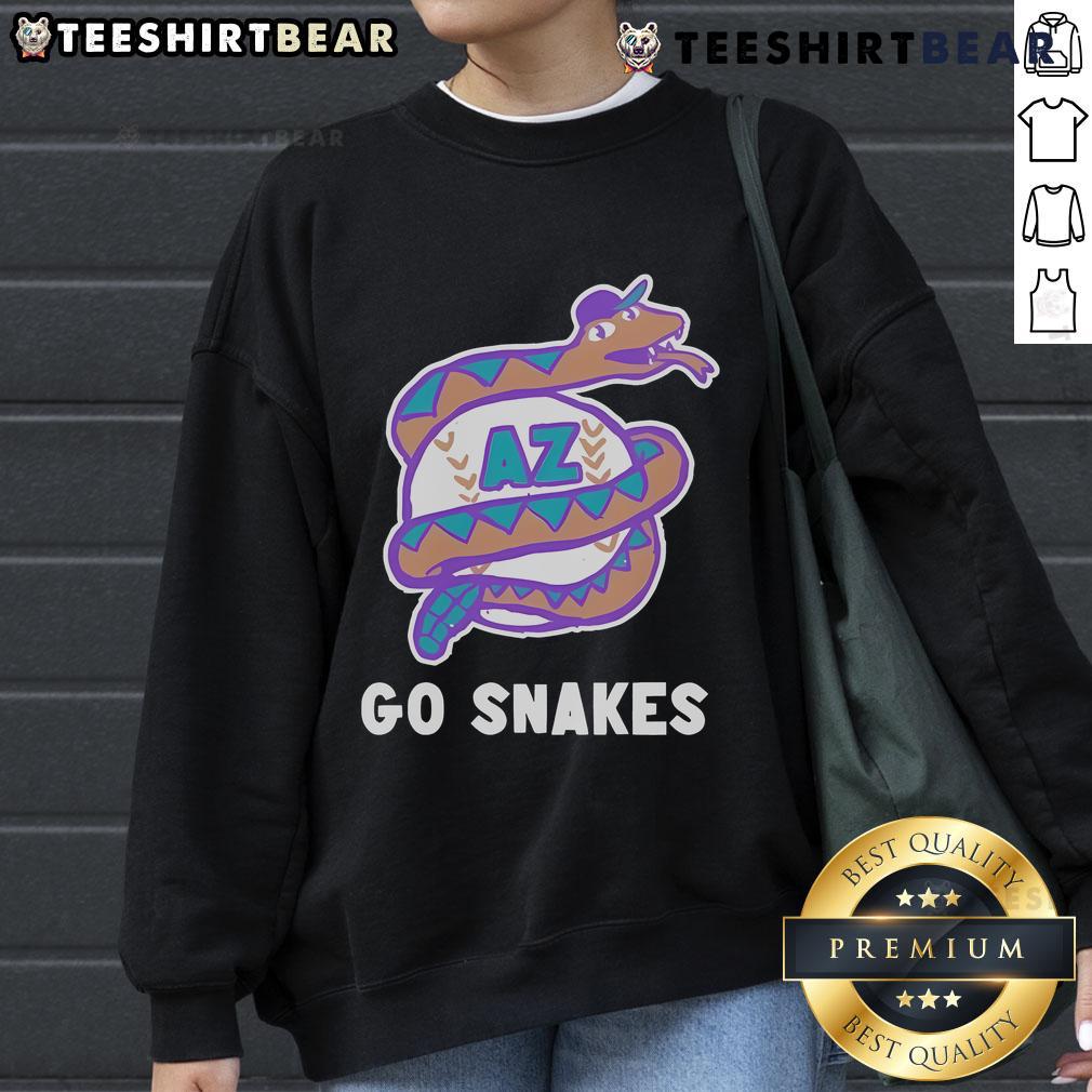 Top Go Snake Arizona Diamondbacks sweatshirt featuring team colors and logo, perfect for fans and casual wear.