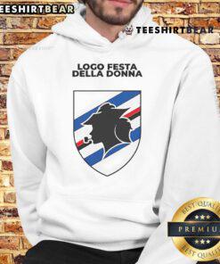 Stylish 'Festa della Donna' hoodie showcasing vibrant logo design, perfect for celebrating Women's Day in comfort and style.