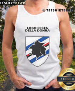 Alt Text: Stylish tank top featuring the Festa della Donna logo, perfect for celebrating International Women's Day.