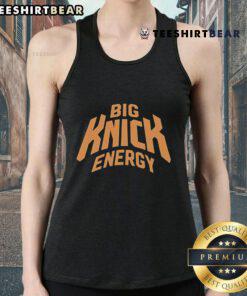 Top New York Knicks Big Knick Energy Tank Top featuring vibrant team colors and logo, perfect for fans and summer wear.