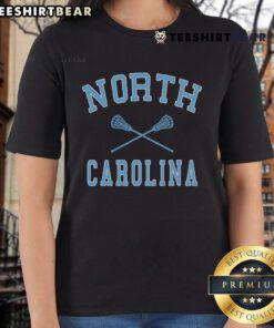 Top North Carolina State Lacrosse ladies tee featuring vibrant team colors and logo, perfect for fans and athletes.