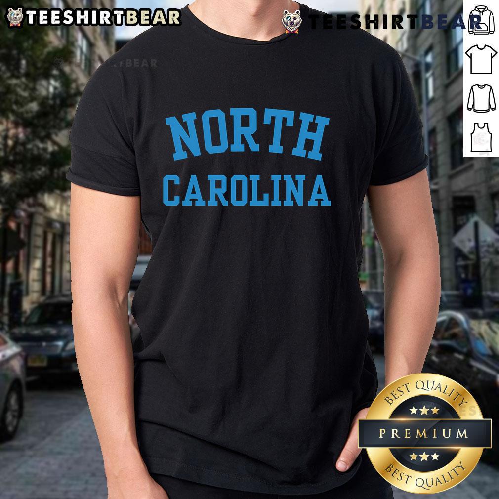 North Carolina throwback T-shirt featuring vintage NC design, perfect for showcasing state pride and retro style.