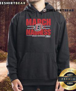 Alt Text: Men's Omaha Mavericks 2025 March Madness hoodie showcasing team spirit and style for D1 basketball fans.