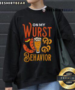 Cozy 'Top-On-My-Wurst-Behavior-Sweatshirt' in casual style, perfect for fun outings and comfortable wear.