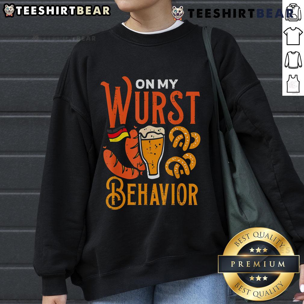 Cozy 'Top-On-My-Wurst-Behavior-Sweatshirt' in casual style, perfect for fun outings and comfortable wear.