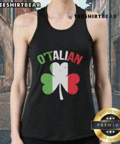 Stylish Top Saint Patrick's Day Irish Italian tank top featuring festive green design for celebrating the holiday.