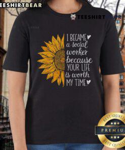 Top Social Worker Sunflower Caseworker Tee for Social Work Month - Celebrate and honor social workers with this stylish shirt.
