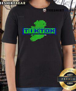 Stylish Top Tik Tok Aertel Waterford Whispers Ladies Tee featuring vibrant design and comfortable fit for casual wear.