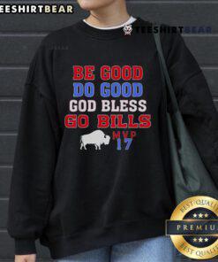 Alt Text: Top Vintage Be Good Do Good God Bless Go Bill MVP 17 Sweatshirt in stylish design, perfect for casual wear.