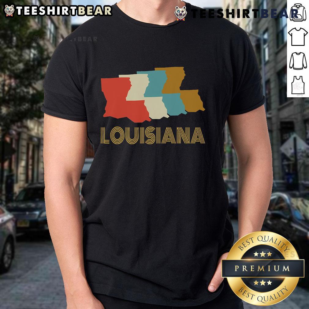 Top vintage Louisiana home T-shirt featuring 'I Love Louisiana' design, perfect for proud locals and vintage style enthusiasts.