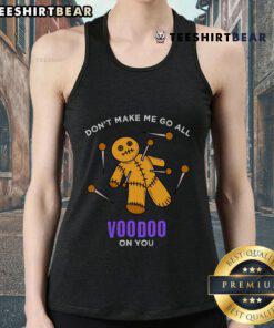 Funny Mardi Gras tank top featuring a sarcastic Voodoo doll design, perfect for Halloween in New Orleans.
