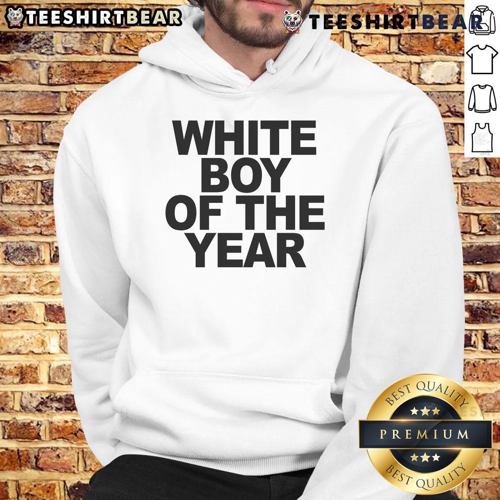 Stylish Top White Boy of the Year Hoodie in black, perfect for casual wear and showcasing trendy street fashion.