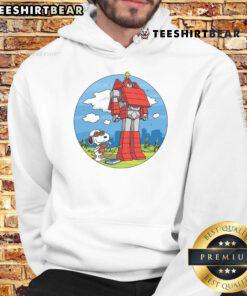 Awesome Beagletron 5000 hoodie featuring Snoopy and Woodstock design, perfect for Peanuts fans and cozy casual wear.