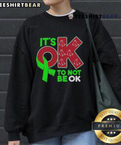 Awesome Boston Red Sox 'It's Ok to Not Be Ok' sweatshirt, perfect for fans showcasing team spirit and comfort.