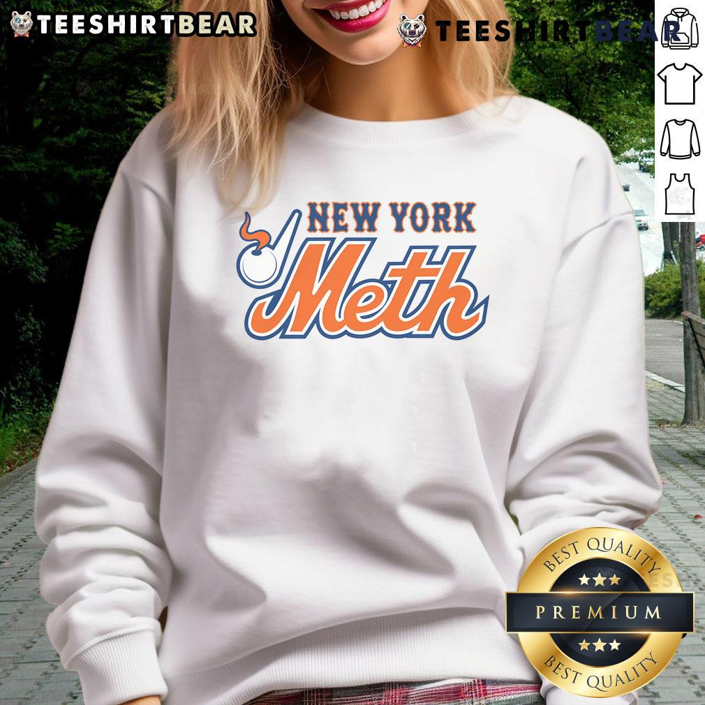 Awesome New York Meth Sweatshirt featuring bold graphics and a stylish design, perfect for urban fashion lovers.