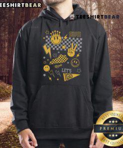 Awesome Summit View Academy Smiley Face Collage Hoodie featuring vibrant smiley designs for a stylish and cheerful look.