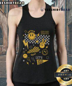 Awesome Summit View Academy Smiley Face Collage Tank Top featuring vibrant designs and cheerful graphics for a fun look.