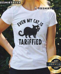 Alt Text: Humorous tee featuring a scared kitten face, perfect for cat lovers who appreciate funny and creepy cat designs.