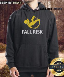 Funny Fall Risk Balance Issues Hoodie featuring humorous design for safety awareness and comfort in casual wear.