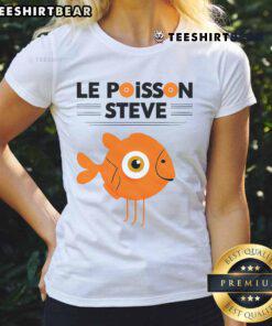Cute ladies wearing Funny Fish Le Poisson Steve tee, showcasing a playful fish design perfect for casual outfits.
