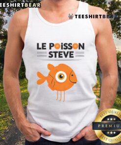 Funny fish Le Poisson Steve cute tank top featuring a playful cartoon fish design, perfect for casual summer wear.