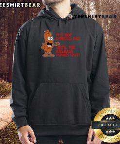 Alt Text: Funny Dyngus Day hoodie featuring a humorous kielbasa graphic, perfect for celebrating Polish traditions.