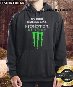 Funny My Dick Smells Like Monster Energy Drink Hoodie featuring a humorous graphic design and vibrant colors.