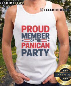 Funny Proud Member of the Panican Party Women Tank Top featuring a humorous design for political enthusiasts.