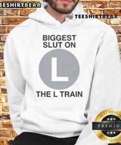 Alt Text: Good Biggest Slut on the L Train Hoodie featuring bold graphic design and urban style for trendy streetwear enthusiasts.