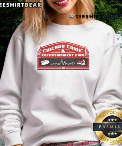 Good C2E2 Chicago Comic and Entertainment Expo 8-Bit Stadium Sweatshirt featuring retro gaming design and vibrant colors.