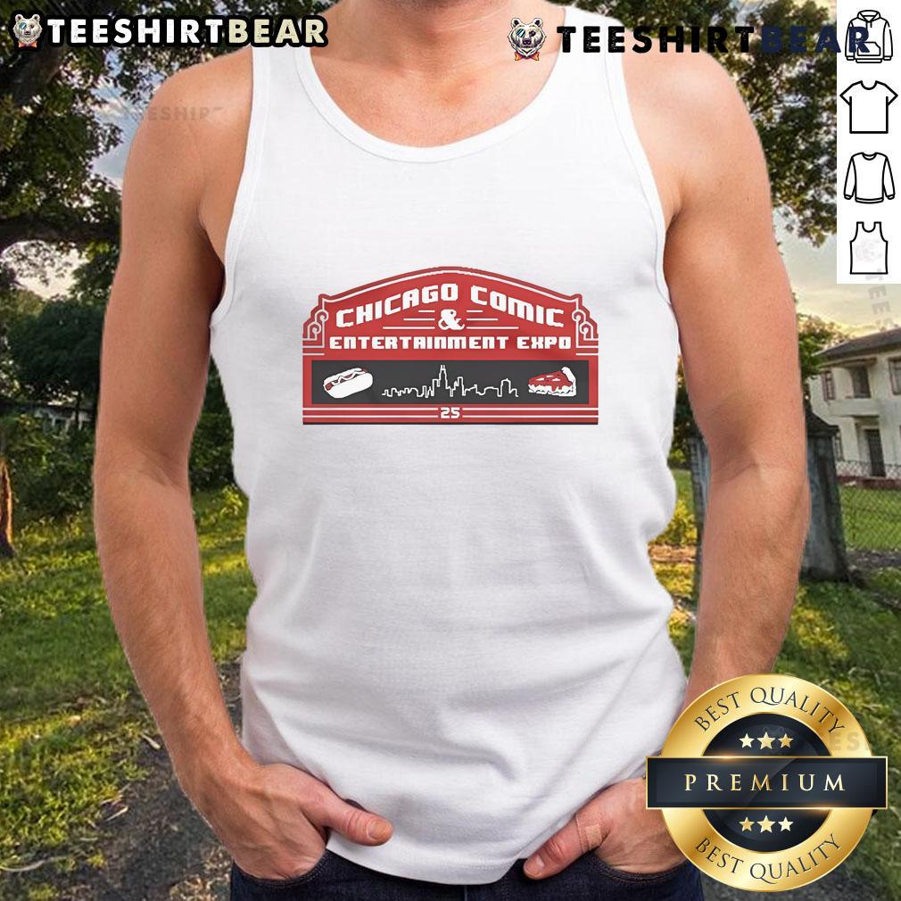Good C2E2 Chicago Comic and Entertainment Expo 8-Bit Stadium Tank Top featuring retro gaming graphics.