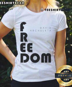 Good David Archuleta Freedom Block Ladies Tee featuring stylish design and vibrant colors for fans of the singer.