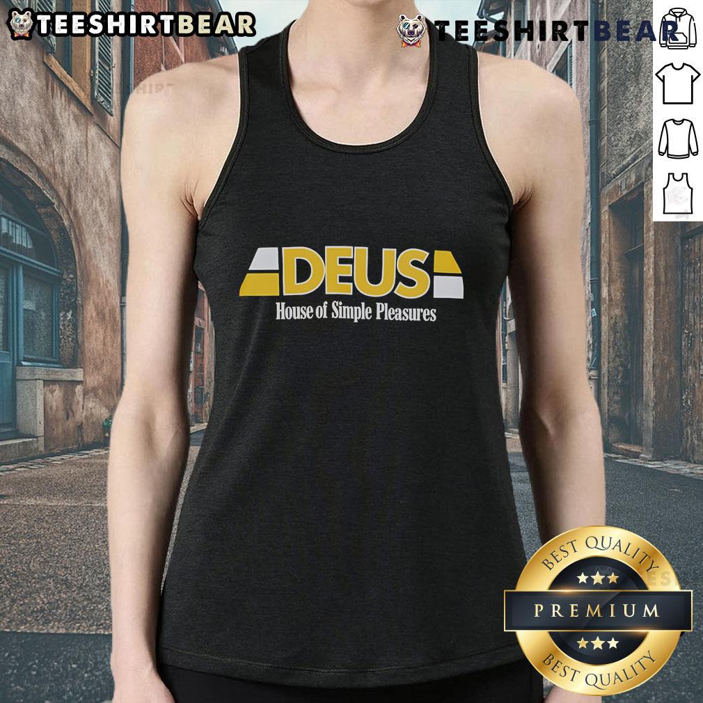 Good Deus House of Simple Pleasures tank top featuring a stylish design perfect for casual summer wear.