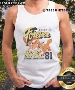 Good Friends Forever Disney The Fox and The Hound Tod and Copper 81 tank top featuring iconic characters design.