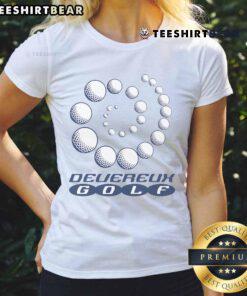 Ladies tee at Devereux Golf, showcasing the Good Golfnosis logo and a vibrant golf course backdrop.