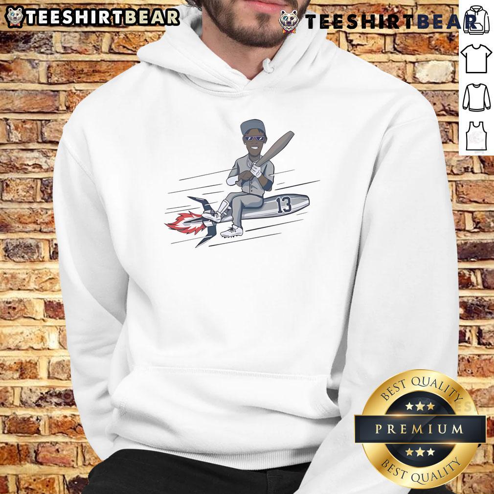 Good Jazz Chisholm Jr. New York Yankees Torpedo Rocket Hoodie featuring vibrant graphics and stylish design.