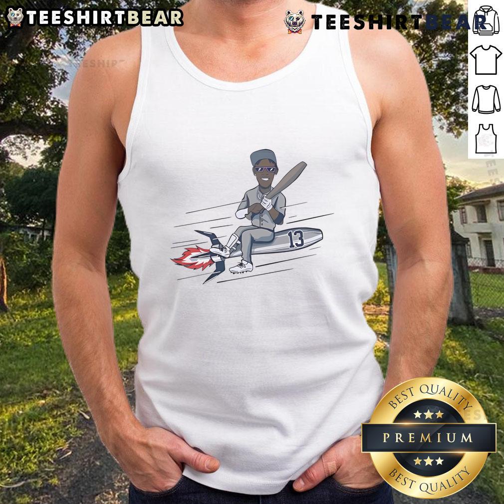 Good Jazz Chisholm Jr. New York Yankees Torpedo Rocket Tank Top featuring vibrant design and team logo, perfect for fans.