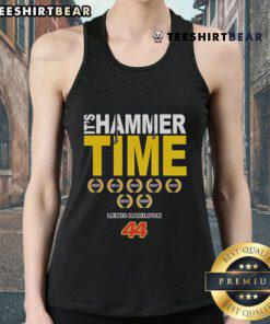 Good Lewis Hamilton 44 It's Hammer Time signature tank top featuring bold design, perfect for racing fans and enthusiasts.