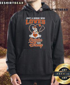 Alt Text: Good Mickey Mouse hoodie for nurses who love Baltimore Orioles and Disney, perfect for casual wear.