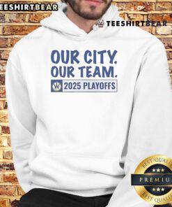 Santa Cruz Warriors logo hoodie for the 2025 playoffs, showcasing team spirit and style for fans.