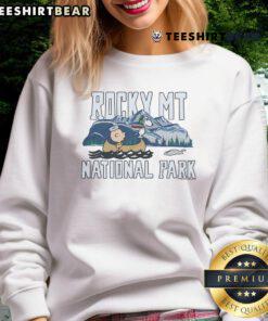 Good Peanuts Charlie Brown sweatshirt featuring Rocky Mountain National Park design, perfect for outdoor adventures.