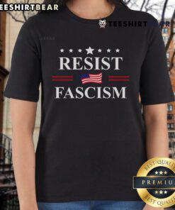 Anti-Fascism ladies tee featuring 'No Kings, Fight Fascism' slogan, perfect for protest and activism against fascism.