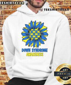 Alt Text: Good Sunflower Down Syndrome Awareness Hoodie featuring a vibrant sunflower design, promoting inclusivity and support.